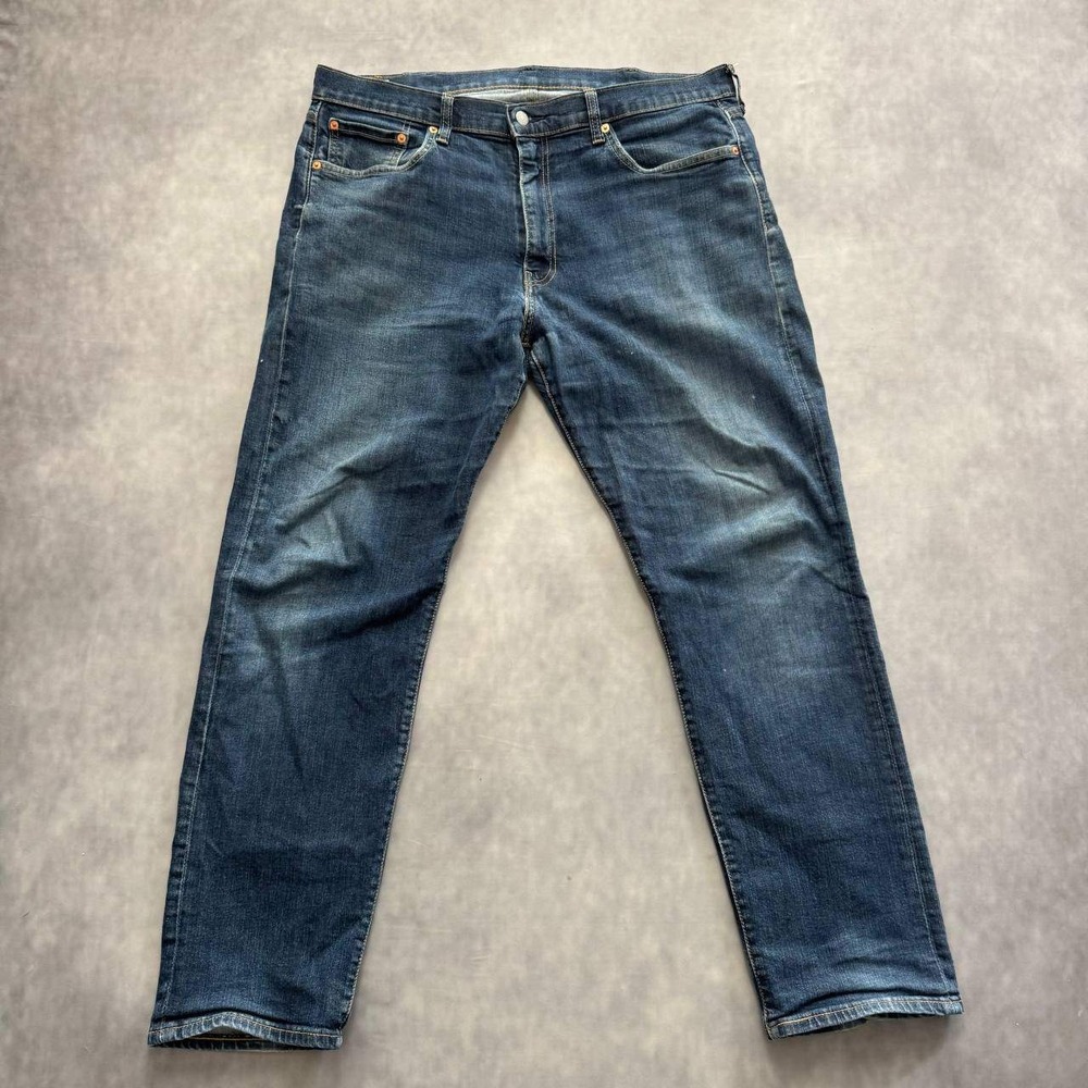 Levi's 502 Slim Fit Jeans Mens 38x31 Dark Wash Indigo‎ Denim Tapered Streetwear